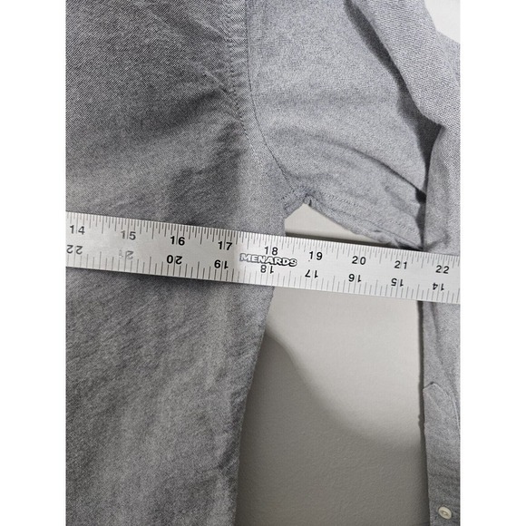 Taylor Stitch Button Up Shirt Pocket Handmade Cotton Mens 36 Gray - Picture 5 of 7